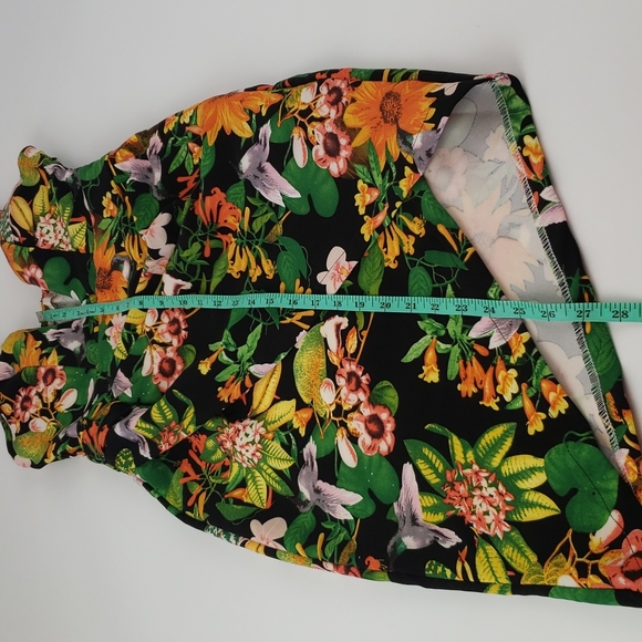 Nika Blossom Tropical Floral Bodycon Dress Size 6 - Picture 13 of 16